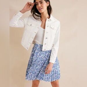 NWT Boden Mini Pleated Floral Skirt